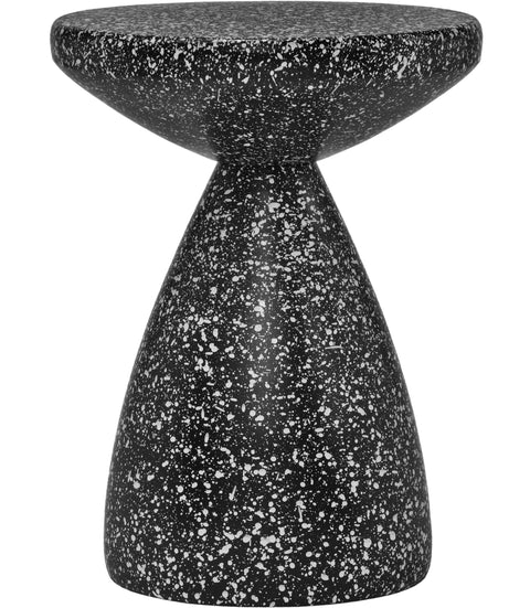 Linden Black Iron Terrazzo End Table, 1 Piece