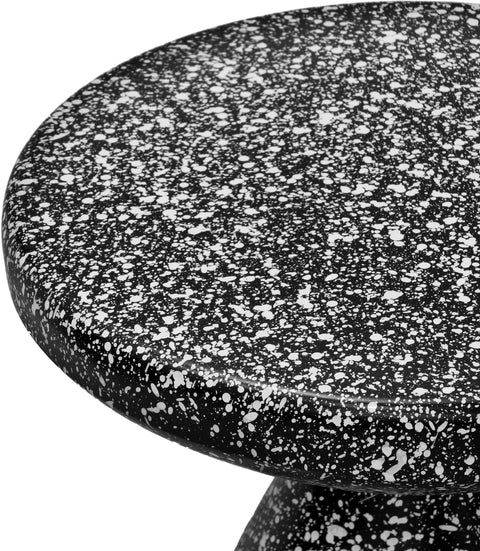 Linden Black Iron Terrazzo End Table, 1 Piece