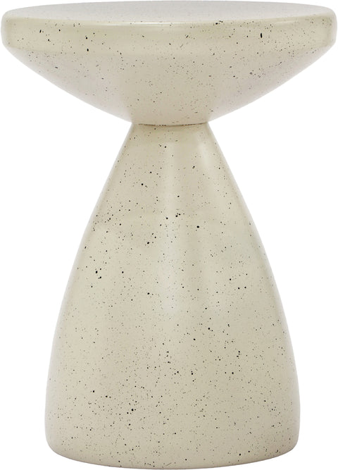 Linden Cream Iron Terrazzo End Table, 1 Piece
