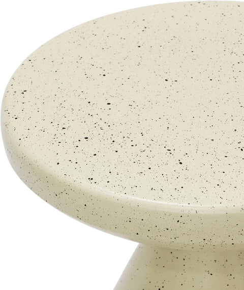 Linden Cream Iron Terrazzo End Table, 1 Piece