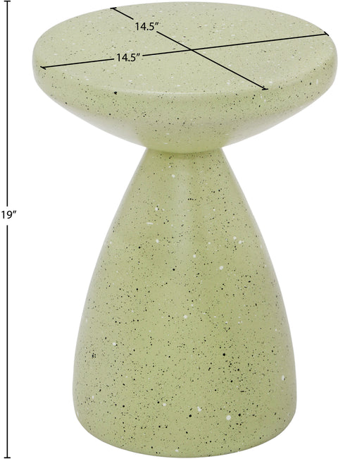 Linden Green Iron Terrazzo End Table, 1 Piece