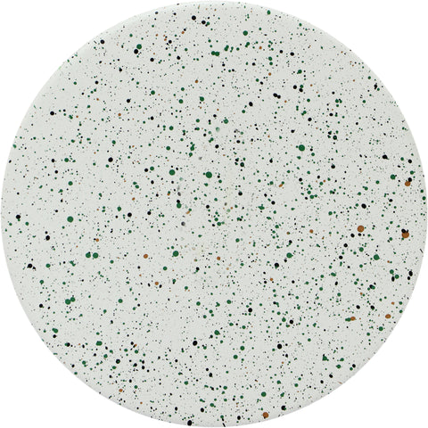 Linden White Iron Terrazzo End Table, 1 Piece