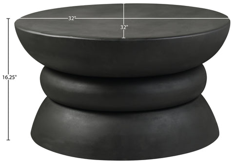 Sage Black Aluminum Coffee Table, 1 Piece