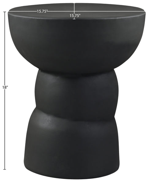 Sage Black Aluminum End Table, 1 Piece