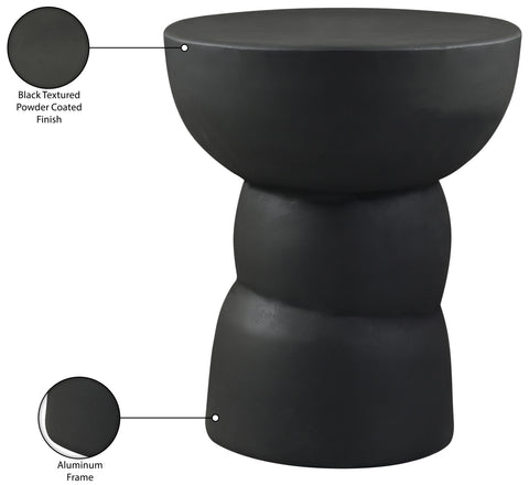 Sage Black Aluminum End Table, 1 Piece