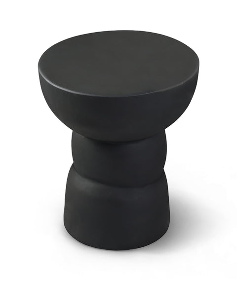 Sage Black Aluminum End Table, 1 Piece