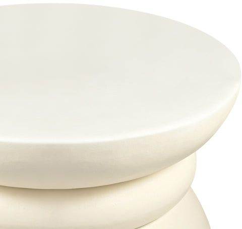 Sage Cream Aluminum Coffee Table, 1 Piece