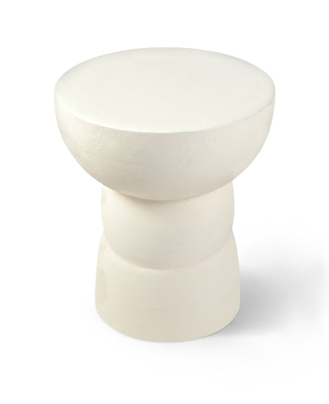 Sage Cream Aluminum End Table, 1 Piece