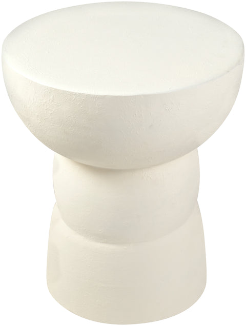 Sage Cream Aluminum End Table, 1 Piece