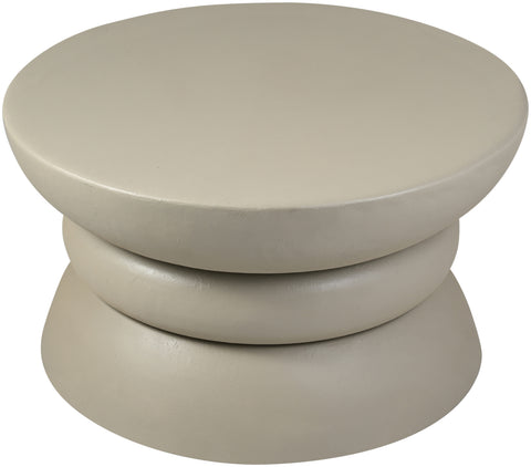 Sage Taupe Aluminum Coffee Table, 1 Piece