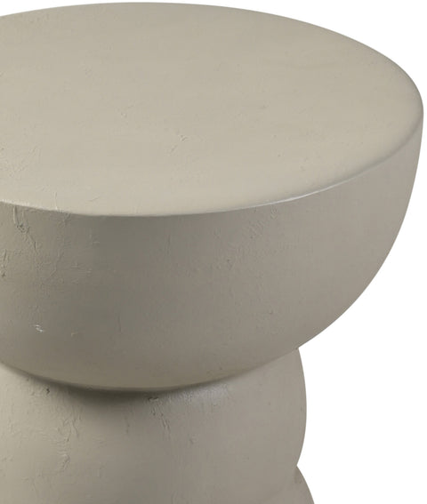 Sage Taupe Aluminum End Table, 1 Piece