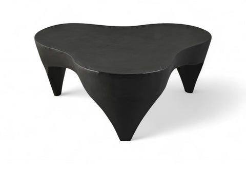 Vale Black Aluminum Coffee Table, 1 Piece