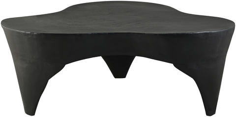 Vale Black Aluminum Coffee Table, 1 Piece