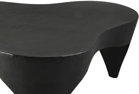 Vale Black Aluminum Coffee Table, 1 Piece