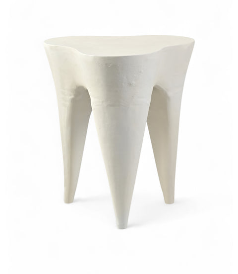 Vale Cream Aluminum End Table, 1 Piece
