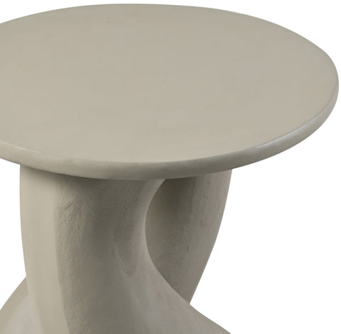 Amara Taupe Aluminum End Table, 1 Piece