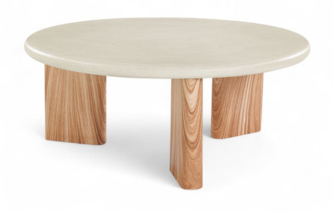 Urban Cream / Natural Concrete And Fiberglass Indoor / Outdoor Coffee Table, 1 Piece