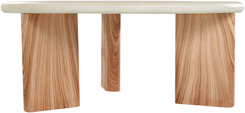 Urban Cream / Natural Concrete And Fiberglass Indoor / Outdoor Coffee Table, 1 Piece