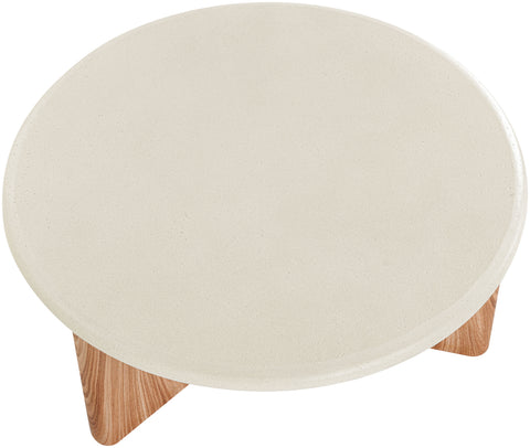 Urban Cream / Natural Concrete And Fiberglass Indoor / Outdoor Coffee Table, 1 Piece