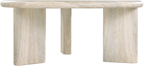 Urban Natural Concrete And Fiberglass Indoor / Outdoor Coffee Table, 1 Piece
