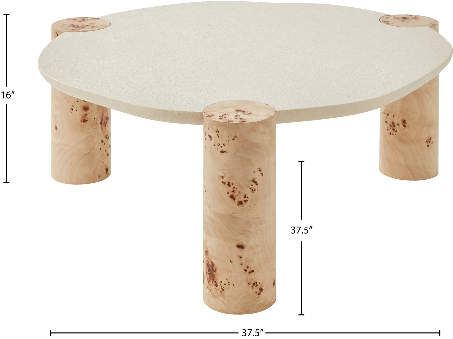 gemma burl coffee table ct