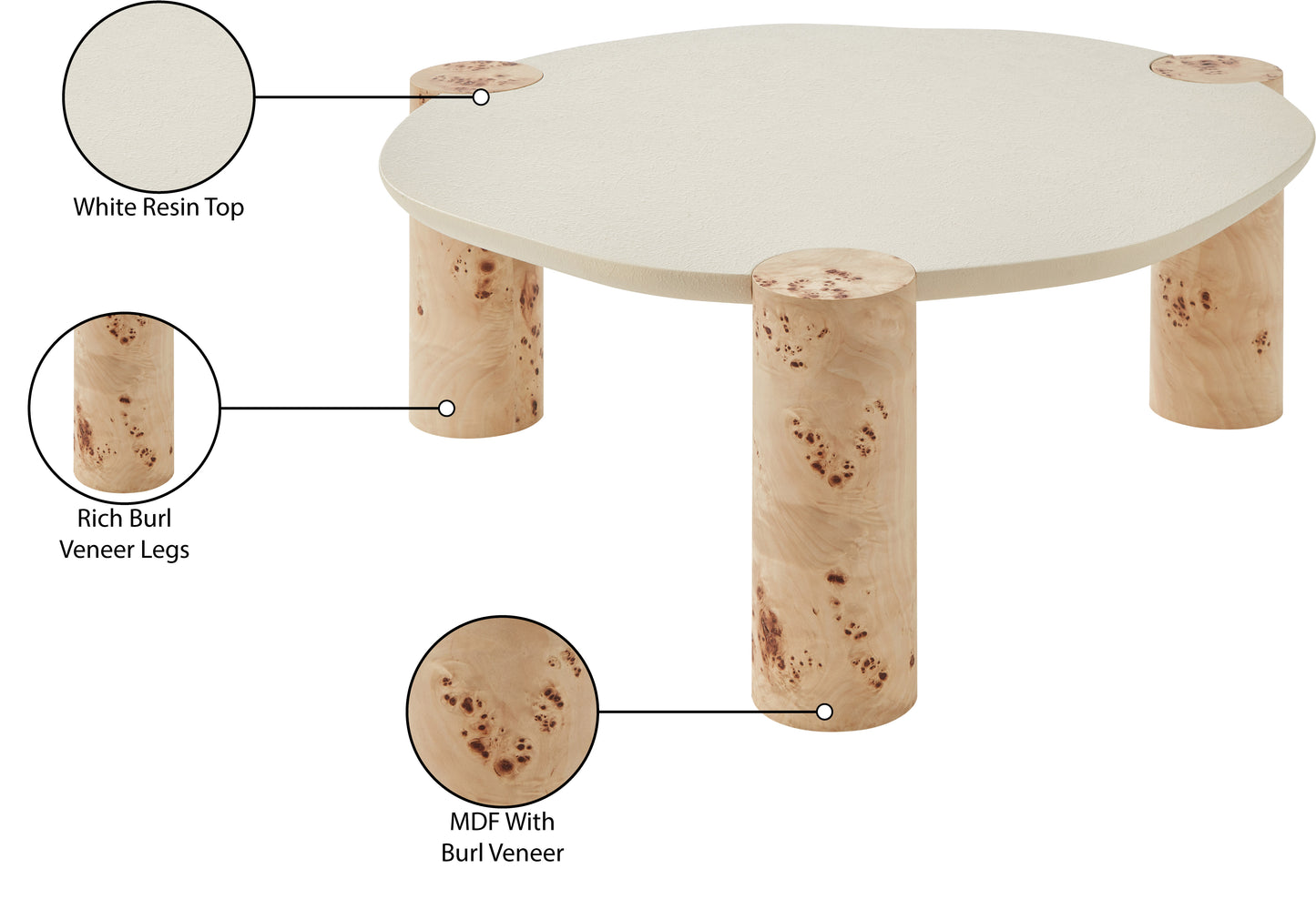 gemma burl coffee table ct