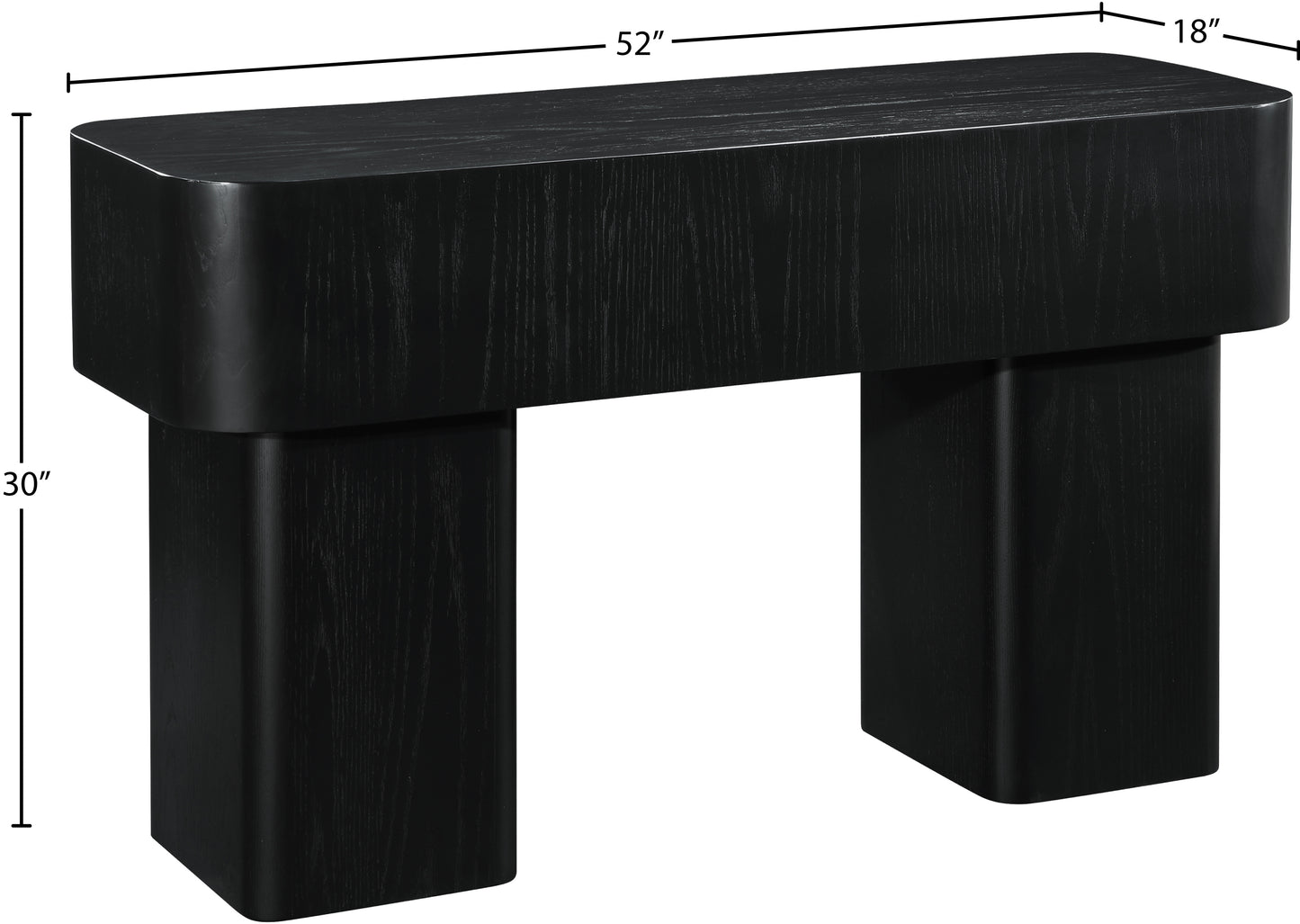 gatsby black console table