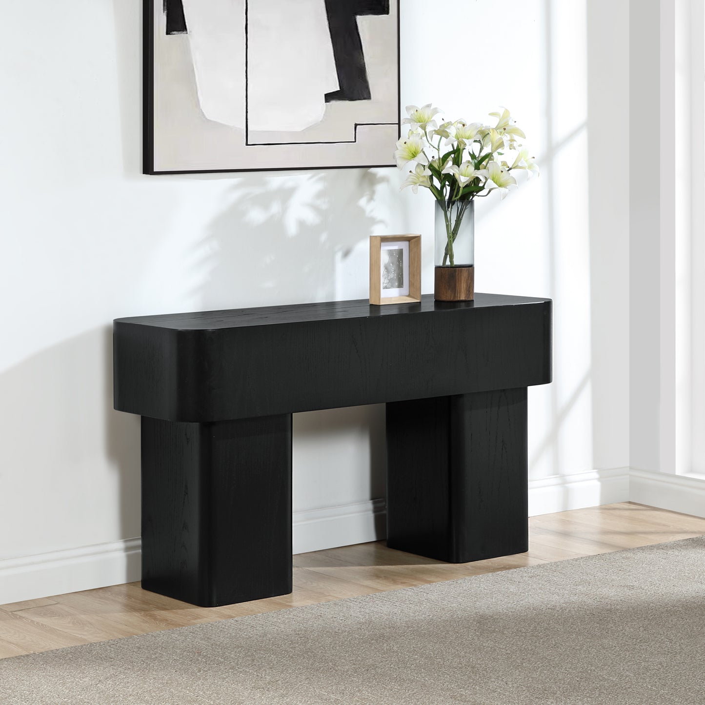 gatsby black console table