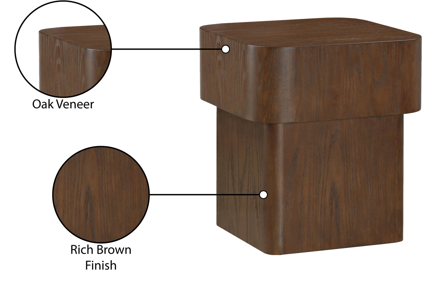 gatsby brown end table