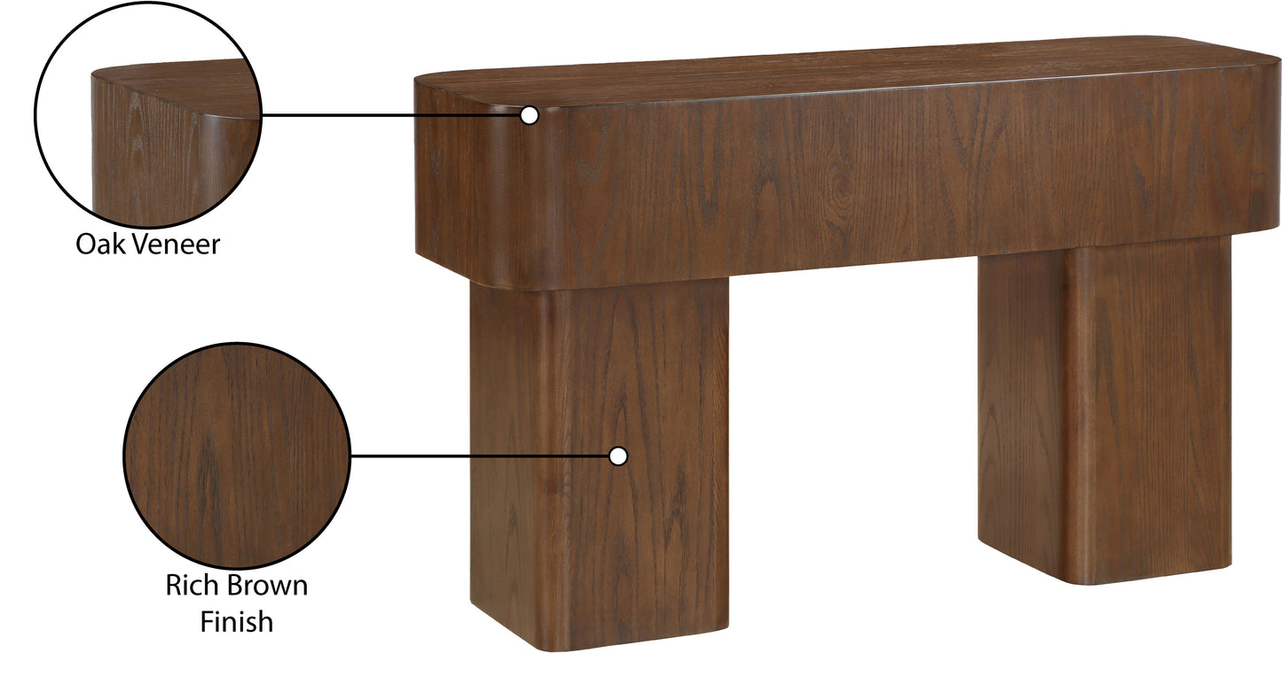 gatsby brown console table