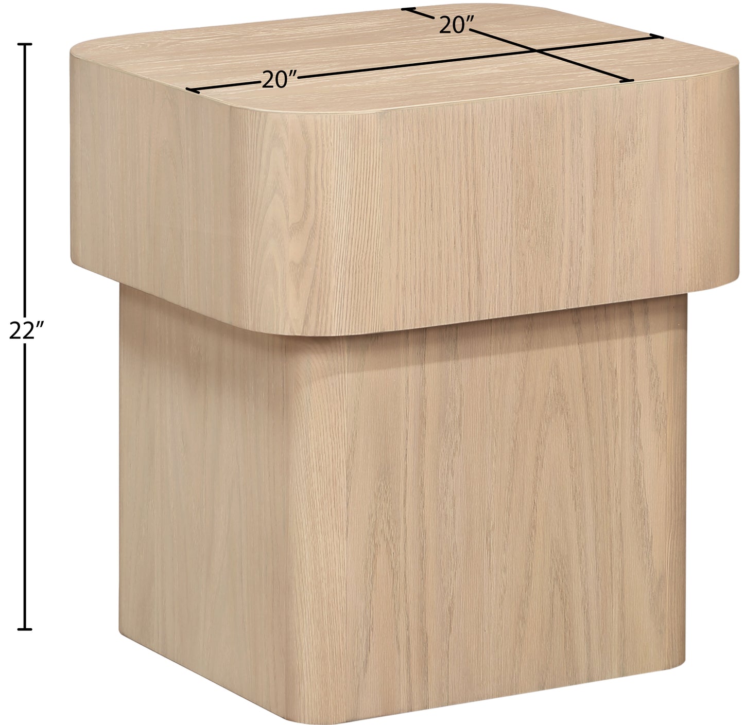 gatsby natural end table