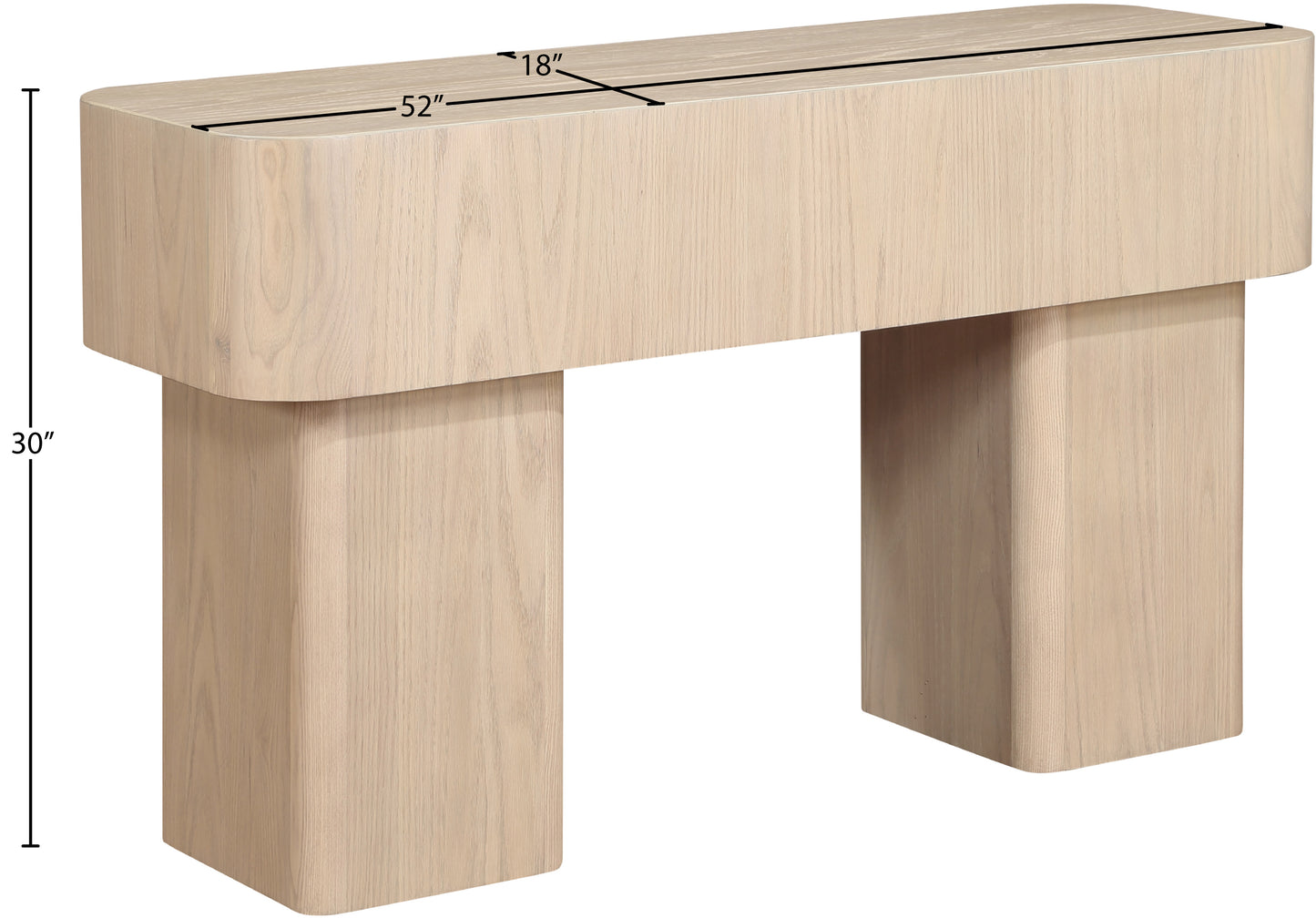 gatsby natural console table