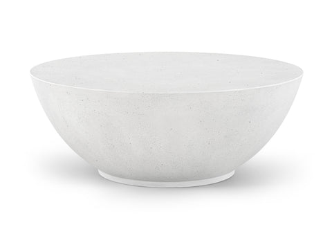 Rhea White Concrete Indoor/Outdoor Coffee Table, 1 Piece