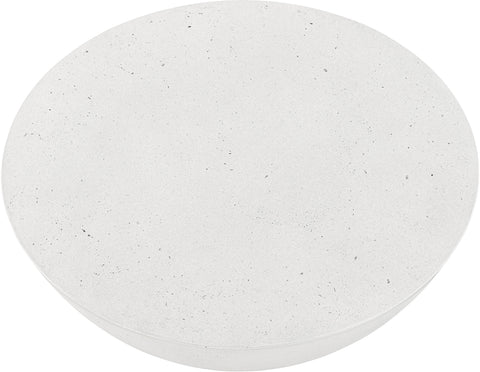Rhea White Concrete Indoor/Outdoor Coffee Table, 1 Piece