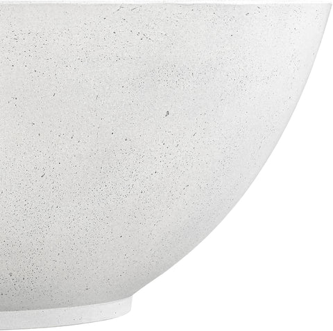 Rhea White Concrete Indoor/Outdoor Coffee Table, 1 Piece