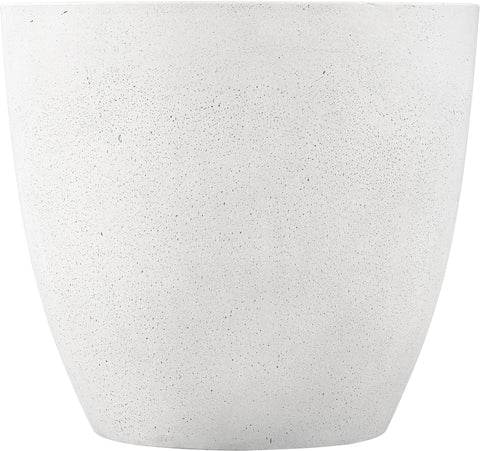 Rhea White Concrete Indoor/Outdoor End Table, 1 Piece