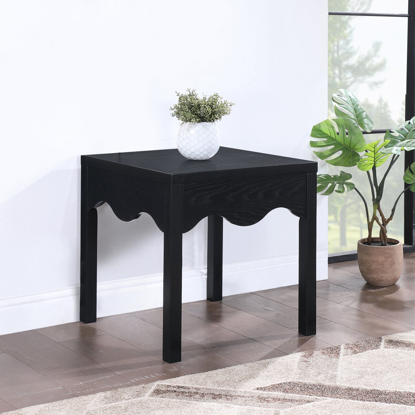 veranda black end table