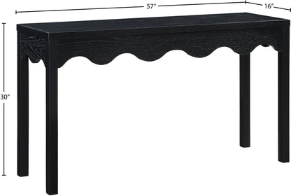 Veranda Black Console Table