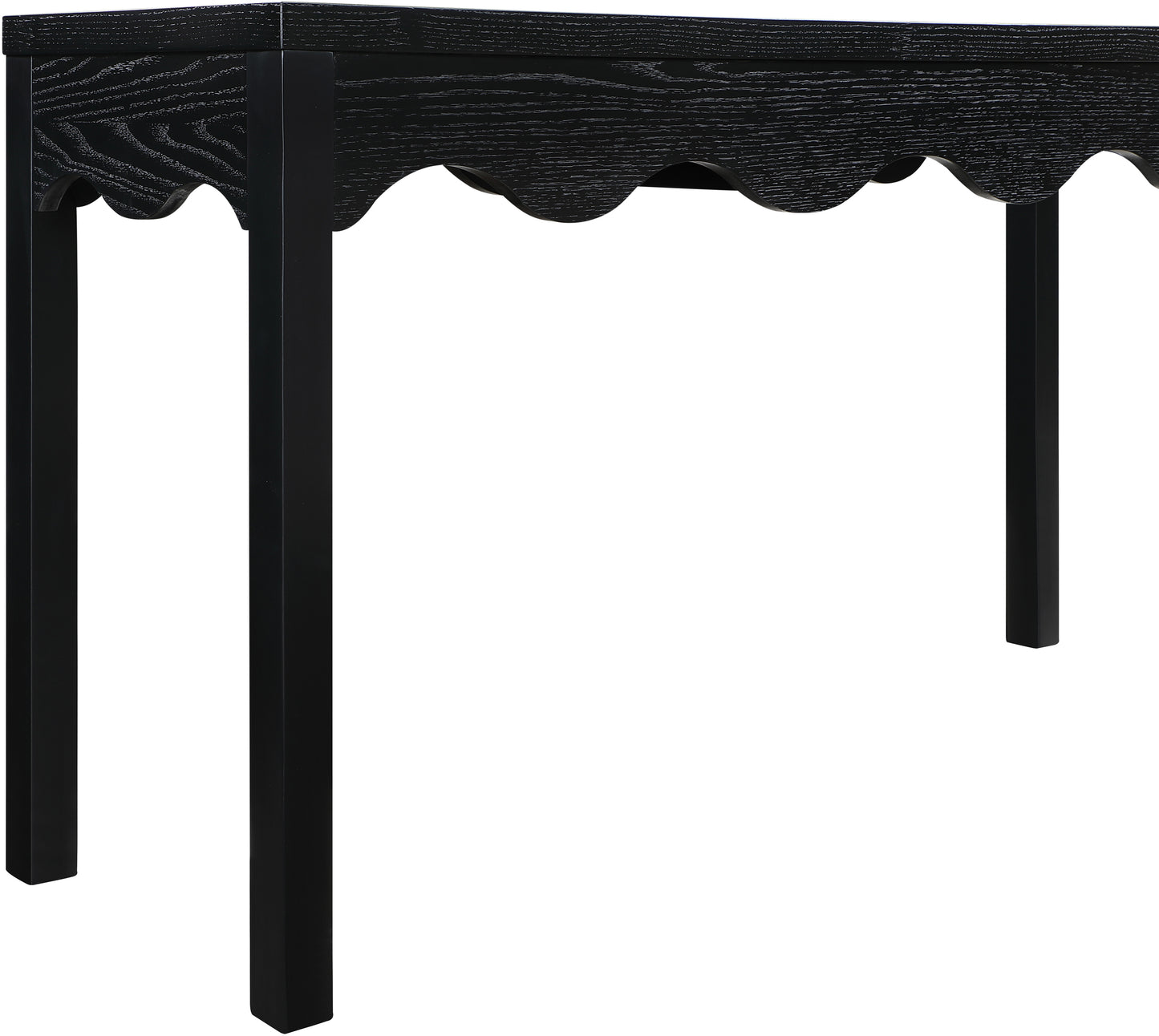 veranda black console table