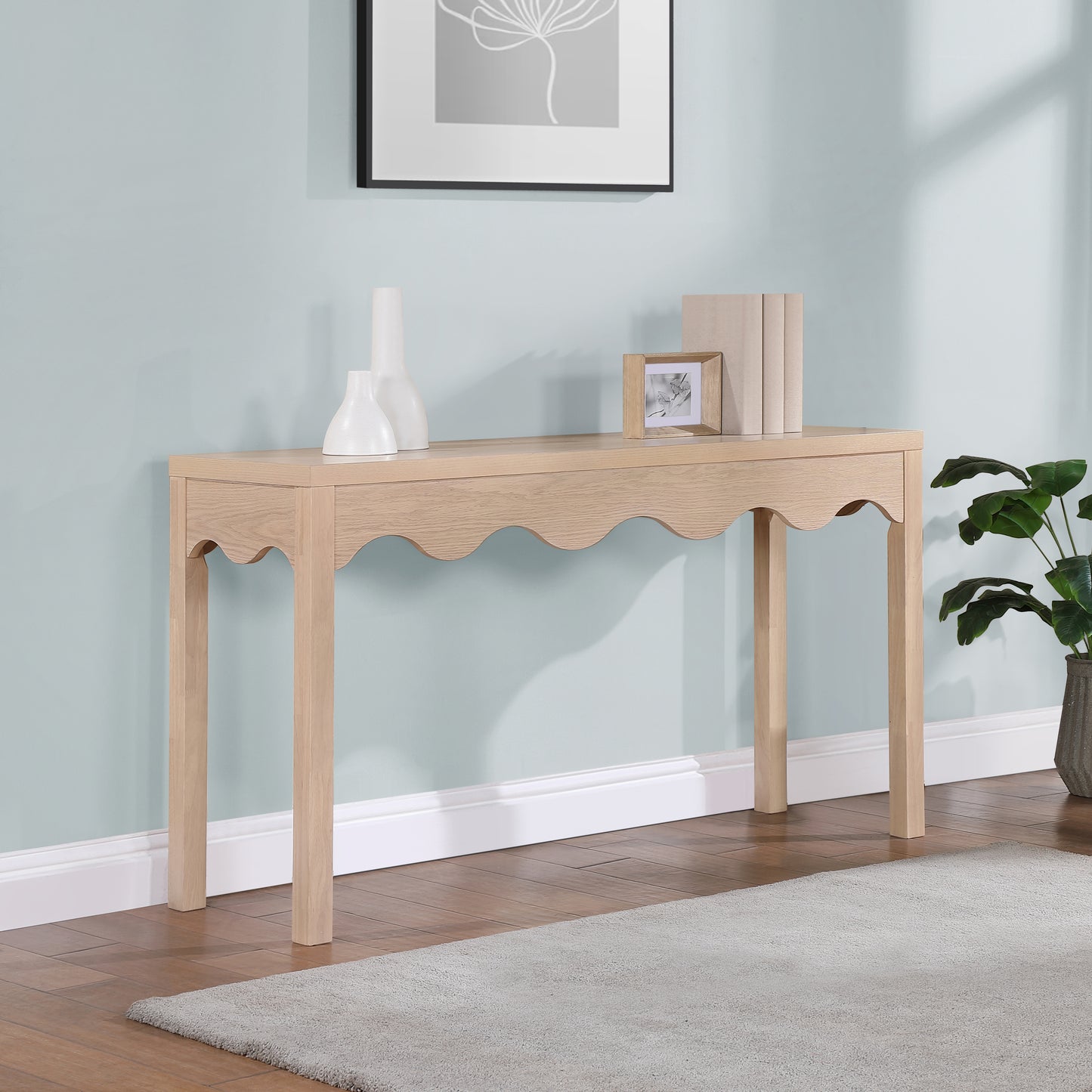 veranda natural console table