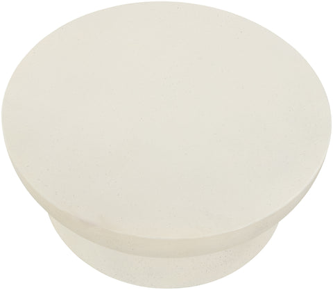 Urban Cream Concrete And Fiberglass Indoor / Outdoor Coffee Table, 1 Piece