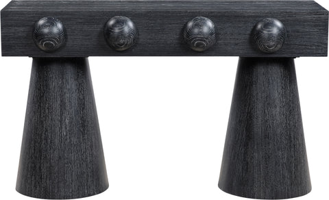 Jolie Black Oak Veneer Console Table, 1 Piece