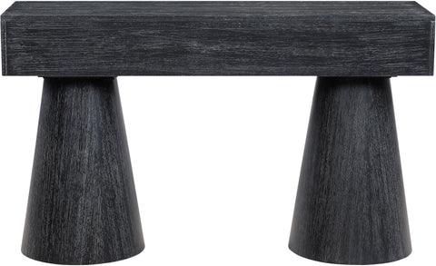 Jolie Black Oak Veneer Console Table, 1 Piece