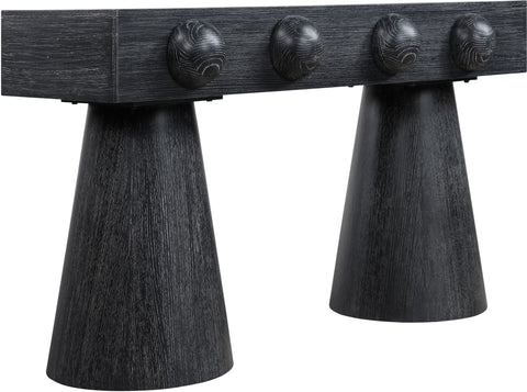 Jolie Black Oak Veneer Console Table, 1 Piece