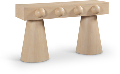 Jolie Natural Oak Veneer Console Table, 1 Piece