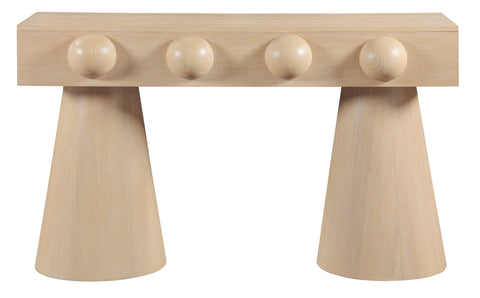 Jolie Natural Oak Veneer Console Table, 1 Piece