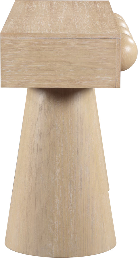 Jolie Natural Oak Veneer Console Table, 1 Piece