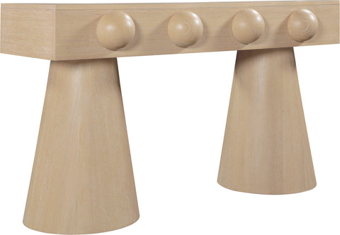 Jolie Natural Oak Veneer Console Table, 1 Piece