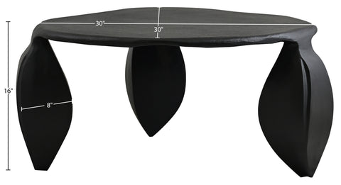 Nova Black Aluminum Coffee Table, 1 Piece