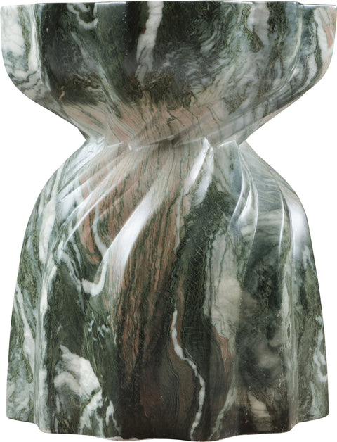 Tessa Green Marble Finish Concrete Indoor / Outdoor End Table, 1 Piece